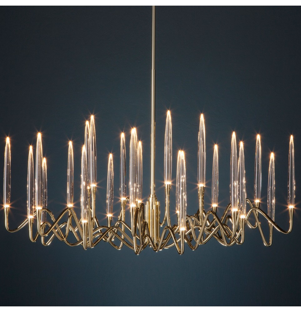 IL PEZZO MANCANTE IL PEZZO 3 ROUND CHANDELIER 21 LED - DORE - SUSPENSION   - IL PEZZO 3